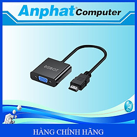 Bộ Chuyển đổi HDMI sang VGA ROBOT RHV10 Độ Phân Giải FULL HD 1080P Kết nối với Máy chiếu TV - Hàng Chính Hãng