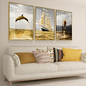 Mua Tranh treo tường tráng gương thuận buồm xuôi gió decor trang trí phòng ngủ  phòng khách  cầu thang cao cấp khổ lớn 40x60