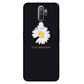 Ốp Lưng in cho Oppo A5 2020, A9 2020 Mẫu Peace Hoa Cúc - Hàng Chính Hãng