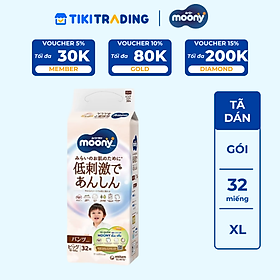 Tã quần Moony Moony Dịu Nhẹ M46/L36/X32