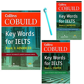 Combo Collins Cobuild - Key Words For IELTS : (Book 3: Advanced) (Book 2: Improver) (Book 1: Starter) ( Tặng Kèm Bút )