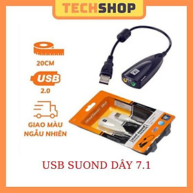 Mua Usb Sound card 7.1 cao cấp  chuyển tín hiệu từ usb ra âm thanh 5hv2