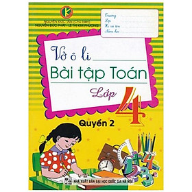 Ảnh bìa Vở Ô Li Bài Tập Toán Lớp 4 - Quyển 2