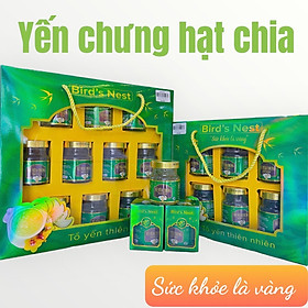 Set 6 hủ yến Hạt Chia hàng Bird`s Nest