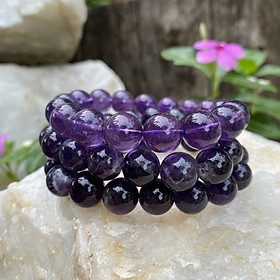 Vòng Tay Đá Thạch Anh Tím 12 Ly NHASAN VT004 Vẻ đẹp kiêu sa, quyền lực