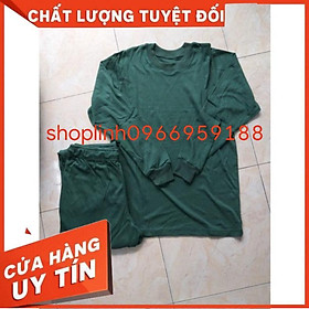 Bộ quần áo thun thu đông nam cổ tròn