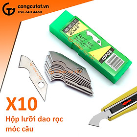 Mua Hộp 10 lưỡi dao rọc móc câu