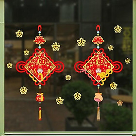 Mua Decal Trang trí Tết Hít Tĩnh Điện - 2 dây hỷ đỏ Chúc Xuân mẫu mới