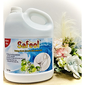 Nước rửa chén Safeol – Hương Chanh và nước biển thơm mát, Can 3.8 Lít 