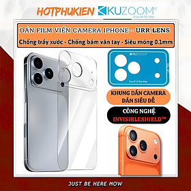 Mua Bộ miếng dán Film PPF InvisibleShield bảo vệ camera và lưng trong suốt chống xước KUZOOM LENS cho iPhone 17 Pro Max / 17 Pro  - Siêu mỏng 0.1mm  chống trầy xước  Phủ nano chống vân taym  chống dầu  ppf cao cấp - hàng nhập khẩu