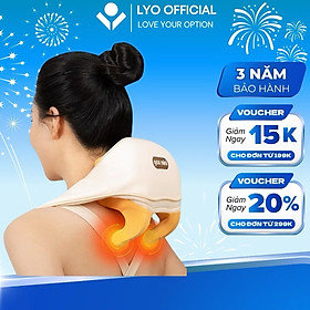 ￼Máy massage cổ vai gáy, chườm nóng với nhiệt độ ổn định, giúp gảm đau vai gáy dành cho người văn phòng và người lớn tuổi