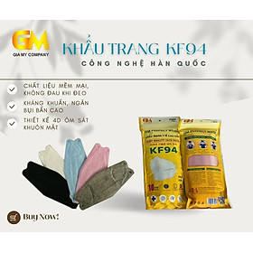 COMBO 300 CÁI/ 30 GÓI KHẨU TRANG KF94 NGƯỜI LỚN