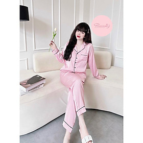 Bộ Pyjma màu lụa latin tay dài big size 58-70kg