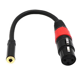 Audio Cable XLR 3P Female to 3.5mm Stereo Female   Microphone Sound 0.2m