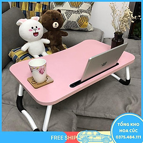 Mua Bàn Học Gấp Gọn Thông Minh Có Khe Cắm Ipad  - Hồng - Vận Chuyển Miễn Phí Toàn Quốc