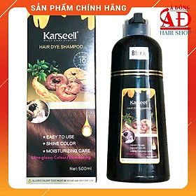 Dầu gội phủ bạc thảo dược Nâu - Đen Karseell Hair Dye Shampoo 10 phút 500ml