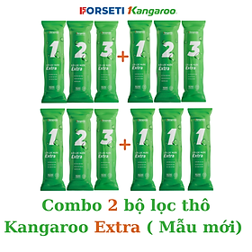 Combo 3 bộ lọc thô 123 + 3 lõi số 1 cho máy Kangaroo Hàng chính hãng - 3 bộ 123 +3 lõi so 1
