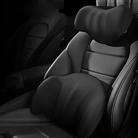 Mua Bộ Gối Tựa Cổ và Lưng Mềm Mại Đàn Hồi Tốt New MayBach S+ Black