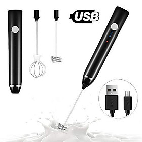 Máy đánh trứng tạo bọt cafe mini 2 trong 1 với 3 chế độ dùng pin sạc USB cao cấp