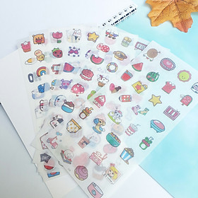 Nơi bán Bộ 6 Miếng Sticker Đồ Vật Đáng Yêu - Giá Từ -1đ