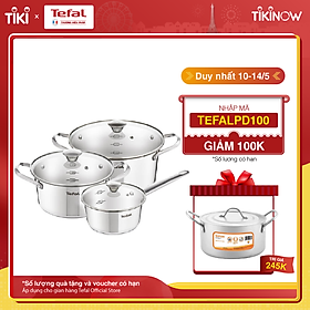 Bộ nồi Inox Tefal Simpleo 3 cái