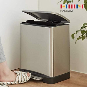 Mua THÙNG RÁC INOX 20L CHỐNG BÁM VÂN TAY HANSSEM HÀN QUỐC Hàng chính hãng