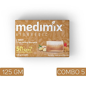 Set 5 xà phòng medimix cỏ hương bài 125g/bánh
