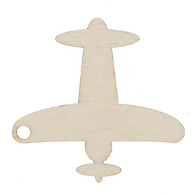 5-10pack 50 Pieces Blank Wooden Airplane Cutout Gift Tags Label Ornaments DIY