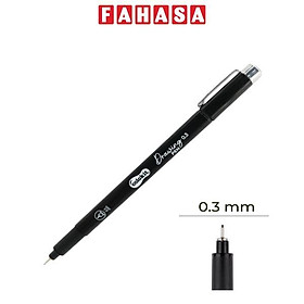 Bút Kim Kỹ Thuật 0.3 mm - Drawing Pen - Colorkit DW-C002 - Mực Đen