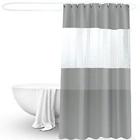 Rèm phòng tắm cao cấp 3D PEVA Japan 180x200cm (Xám)