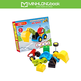 Ghép hình xe công trường - Xe đào, 9 chi tiết - DK81080