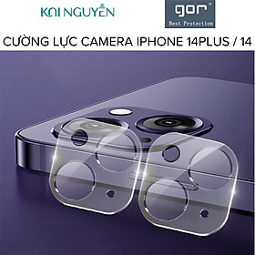 Miếng Dán Kính Cường Lực Camera chống trầy GOR cho iPhone 14 / 14 Plus / 14 Pro / 14 Pro Max (Bộ 2 Miếng) -  HÀNG CHÍNH HÃNG