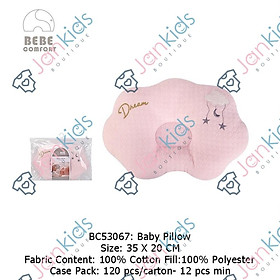Gối bông sơ sinh chống méo bẹp đầu BEBE COMFORT cho bé