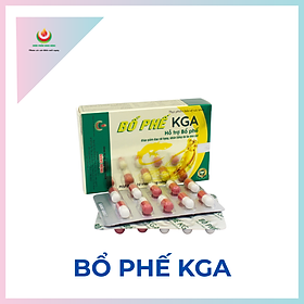BỔ PHẾ KGA -Hỗ trợ bổ phế, giúp giảm đau rát họng, khàn tiếng do ho kéo dài (Hộp 20 viên)