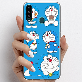 Ốp lưng cho Samsung Galaxy A20, Samsung Galaxy A20s nhựa TPU mẫu Doraemon ham ăn