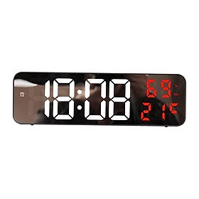Alarm Clock LED Display 12/24H Digital Clock for Study Room Home Indoor