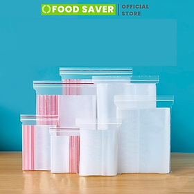 Túi zip viền đỏ loại dày 1kg túi zip chỉ đỏ túi zip mini đủ size