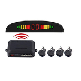 Wireless Car Parking Radar Car Parktronic LED Parking Monitor With 4 Sensors