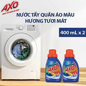 Combo 2 chai Nước tẩy quần áo màu Axo 400ml