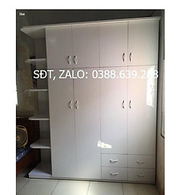 Tủ 5 kệ trang trí trắng tinh