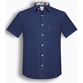 Áo Sơ Mi Nam Tay Ngắn Họa Tiết The Shirts Studio Hàn Quốc TD42F2348