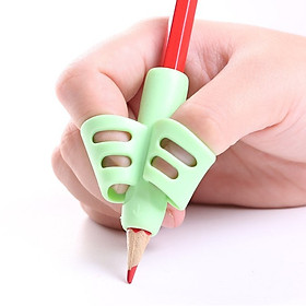 Miếng silicon hỗ trợ cầm bút cho trẻ chống trượt ôm khít 3 ngón chuyên dụng (giao màu ngẫu nhiên)