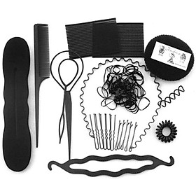 Hair Styling Set Fashion Hair Styles DIY Tools Accessories Hair Modeling Hairdressing Tool Kit Simple & Fast Bun Shaper