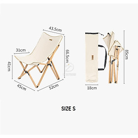 Ghế Xếp Khung Gỗ Naturehike NH19JJ008 Glamping