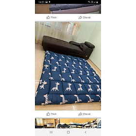 Mua topper Thay nệm trải sàn   trải nệm size  m2 * 2m  Vỏ cotton nhiều mẫu ( Topper  Nệm mềm )