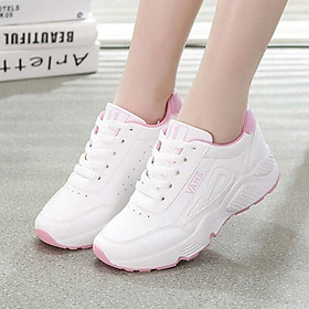 giày dép nữ đẹp,Giày sneaker nữ trắng đế cao phối màu cá tính cực đẹp, Giày thể thao nữ đường 2 chỉ thời trang