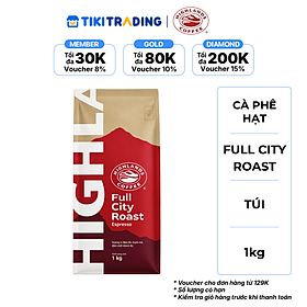 Cà phê hạt Full City Roast Highlands Coffee 1kg
