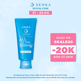 Sữa Rửa Mặt Tẩy Trang 2 Tác Dụng Senka All Clear Double Wash 120g