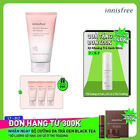 Sữa Rửa Mặt Dưỡng Sáng Hoa Anh Đào Innisfree Jeju Cherry Blossom Jam Cleanser 150g - 131173171