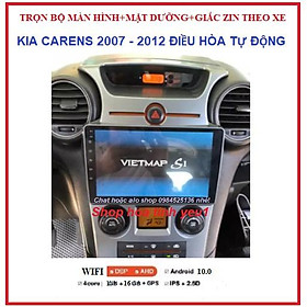 Bộ Màn hình cảm ứng DVD Androi gắn xe KIA CARENS đời 2007-2012 ĐIỀU HÒA TỰ ĐỘNG có dưỡng kèm giắc zin màn Android 9inch